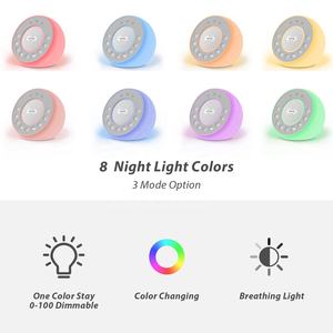 HiFiD Shushu Rain Sound et Bird Sound Machine White Noise Sleep Machine Baby Night Light - Product Image 4