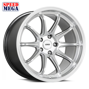 ล้อแม็กซ์ Speed Mega 10 ก้าน สีเงินขัดเงา น้ำหนักเบา รูปทรงตัววี แบบแยกส่วน ได้รับการรับรองมาตรฐาน JWL VIA ขนาด 17 18 19 นิ้ว - Product Image 3
