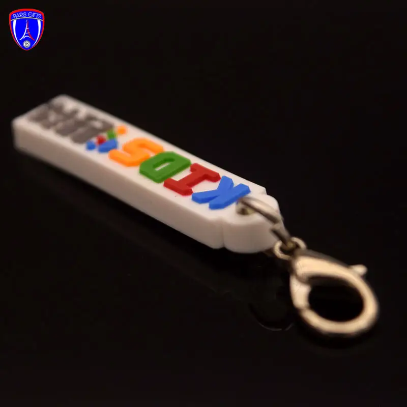 Custom Made Keychain Soft Custom Et 3d Keychain Pvc Silicone Keyring 3D Rubber Pvc Keychain With Your Logo Name