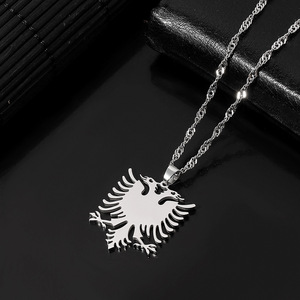 Gioielli di moda da donna in lega di metallo argento oro acciaio inossidabile gioielli con collana di aquila albania - Product Image 6