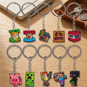 <b>Custom</b> Cartoon Style Durable Rubber <b>Keychains</b> with Musical Instruments Design Made in Vietnam - Product Image 4