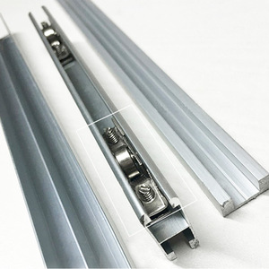 Roulettes en acier inoxydable pour portes vitrées de placards, anti-rouille, design minimaliste - Product Image 3