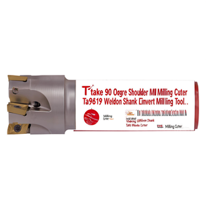 Fresa de hombro de 90 grados Ttake TA9010 con vástago Weldon para insertos - Product Image 2