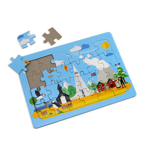 Logotipo personalizado del fabricante, 24/48/100/500 Uds., juego de caja de rompecabezas de papel degradable, juguete educativo Diy OEM, rompecabezas para niños - Product Image 5