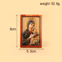 Recuerdo Turístico Religioso con Tema de Jesús, Material de Resina/Poliuretano/PP, Diseño Moderno, Duradero, Irregular, Mediano, Apto para Aniversarios