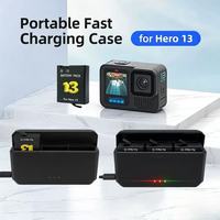 Étui de charge portable pour GoPro Hero13, accessoire pour caméra d'action GoPro Hero13, prend en charge la charge rapide