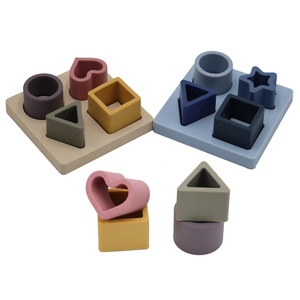 Bloques de construcción suaves para bebé, juguetes sensoriales para bebé, juguetes para niño pequeño y niño, pentagrama triangular cuadrado, bpa, novedad de 2022 - Product Image 2