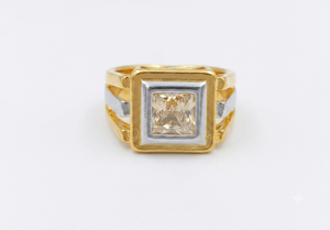 Classic Fashion Jewelry Gold Plated Men's <b>Ring</b> in Durable Copper and Brass Stylish <b>Finger</b> <b>Ring</b> for Casual Wear Wedding Party - Product Image 3