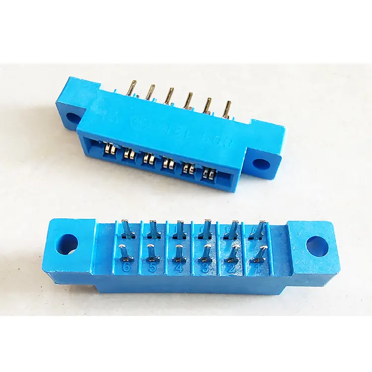 Konektor 805 3.96Mm 12 Pin 3.96-12P Soket PCB Dudukan Tepi Kartu Konektor Strip