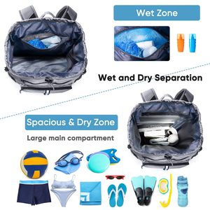 Muestra gratis Deportes acuáticos Mochila a prueba de agua Bolsa de natación ligera Mochilas personalizadas para niños Bolsas de natación para niños a prueba de agua - Product Image 2