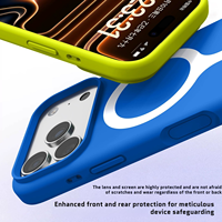 Coque de téléphone en silicone liquide pour iPhone 18 Pro Max, couleur magnétique Vitality, finition mate, antichoc, compatible avec iPhone 18 Pro, 17, 16