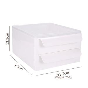 SS-F11 Design Household Drawer Style <strong>Egg</strong> Storage Box Plastic Double-layer Convenient Sorting Refrigerator <strong>Egg</strong> Box Wholesale - Product Image 5
