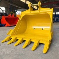 Godet standard pour excavatrice de 6 tonnes en acier Q345B de haute qualité et durable, capacité de 0,28 m³