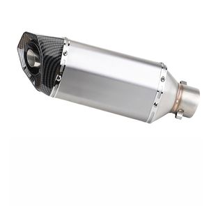 Pot d'échappement universel pour moto avec embout rond, compatible avec NINJA400, Z900, R3 S1000RR, accessoire de modification - Product Image 5