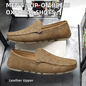 Zapatos de Vestir Personalizados para Hombre, con Punta Cerrada, Estilo Slip-On, para Verano, Oxfords, Mocasines para Reuniones Oficiales, Transpirables, Ligeros, para Bodas y Caminar - Product Image 2