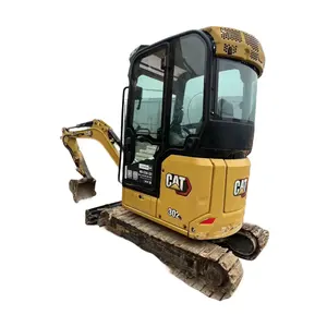 Melhor preço de origem miniescavadeira CAT302c usada 2 toneladas, boa máquina de esteira escavadeira Cat302 usada 2 toneladas