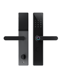 P08 उच्च सुरक्षा गुणवत्ता डिजिटल नई 5 भाषाओं का पासवर्ड फिंगरप्रिंट स्मार्ट पैनल के साथ डोर लॉक - Product Image 5