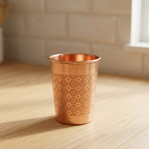 Vaso de Cobre Chino Tradicional Hecho a Mano con Patrón Sólido de Pared Simple para Té de la Tarde, Regalo para Adultos - Product Image 6