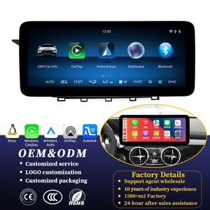 12.3" Linux System Car Wireless Carplay Auto Multimedia GPS Navigation Player for Mercedes -Benz GLK X204 X205 2009 - 2015 - Product Image 1