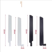 Antenne WiFi double bande 2,4G 5,8G à gain élevé 18dBi omnidirectionnelle avec connecteur S-MA mâle pour routeur sans fil, antenne WiFi externe