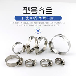 16mm Stainless Steel Hose Clamps Gas Pipe Washing Machine <b>Range</b> <b>Hood</b> Water Pipe Ferrules High Quality Gas & Water Pipe Clamps - Product Image 4