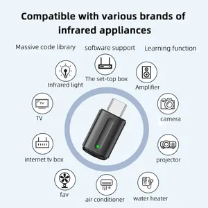 Mini adaptateur de télécommande IR pour Smartphone iOS Mini contrôle universel infrarouge pour climatiseur/TV/DVD/STB