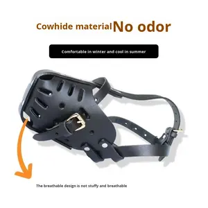 <span class=keywords><strong>Muselière</strong></span> pour chien en cuir respirant réglable SL050 pour malinois, <span class=keywords><strong>berger</strong></span> <span class=keywords><strong>allemand</strong></span>, fabriquée en Chine - Product Image 2