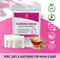 Thé de lactation Chinaherbs en marque privée pour les mamans allaitantes, formule à base de plantes personnalisée OEM, papaye, pissenlit, thé au lait pour maman