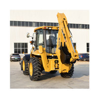Nouvelle chine nouveau tracteur avec pelleteuse et chargeur frontal 4x4 4WD mini pelleteuse chargeuse