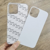 Coque de téléphone tendance 2D transparente en TPU + aluminium, vierge pour sublimation, antichute à quatre coins, étanche, antichoc et anti-rayures pour iPhone 13