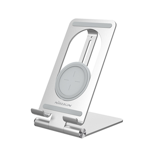 del ordenador portátil tablet soporte ángulo ajustable de metal material de 15W rápida cargador inalámbrico qi soporte - Product Image 1