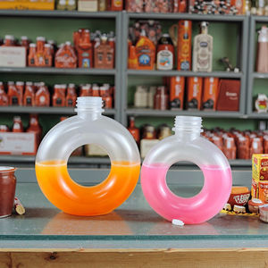 Bouteilles de thé au lait en plastique en forme de beignets de 500ml mignons cruche de bouteille d'eau de sport de voyage tasse de récipient à boire pour enfants enfants - Product Image 6