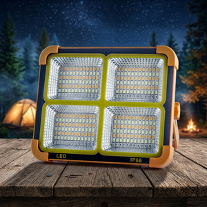 Reflector <span class=keywords><strong>LED</strong></span> Recargable por USB, Luz Blanca Cálida/Diurna, con Batería de Litio y Energía <span class=keywords><strong>Solar</strong></span>, IP65, Linterna de Camping, Luz de Emergencia para Exteriores - Product Image 1