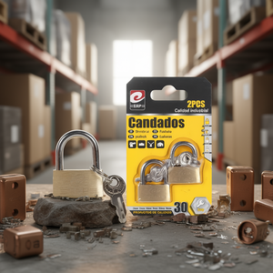 Lucchetto Erpsl con grillo corto da 30 mm, lucchetto in rame, 2 pezzi, lucchetti di sicurezza di livello industriale per stoccaggio e uso sicuro - Product Image 3