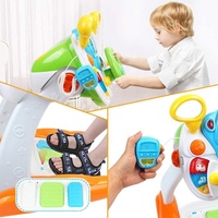 Samtoy Simulation - Jouets éducatifs préscolaires pour bébés - Volant de direction pour enfants avec son réaliste et siège auto