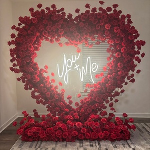 Arco de Corazón Artificial para Decoración de Escenarios, Arreglo 5D, Arco de Corazón con Flores para Decoración de Bodas - Product Image 6