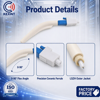 Connecteur Fibre Optique Kexint Haute Performance SC LC FC ST SM MM avec Angle de Pliage Réglable et Cache de Protection pour Équipement Réseau