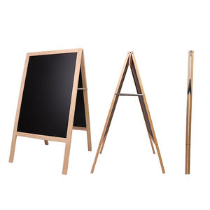 Gỗ phấn một bảng ngoài trời hiển thị thực đơn bảng hiệu vỉa hè bảng đen tự làm bảng - Product Image 4