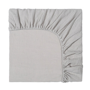 Drap de lit pour bébé housse de <span class=keywords><strong>matelas</strong></span> <span class=keywords><strong>à</strong></span> <span class=keywords><strong>langer</strong></span> mousseline 100% coton drap de lit ajusté pour nouveau-né pour berceau de taille standard US/EU - Product Image 2