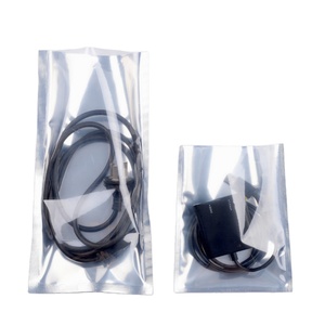 Clear Front sliver foil backside Bolsas planas de plástico Funda para teléfono móvil/cables Bolsa de embalaje - Product Image 1