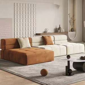 Crème française pour <span class=keywords><strong>SABA</strong></span> canapé modulaire Villa taille Pixel canapé Art combinaison pour salon meubles design - Product Image 2