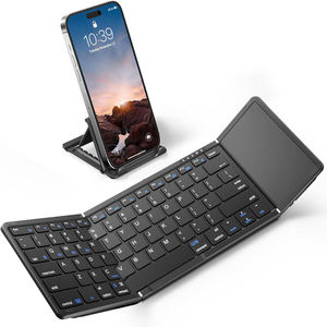 Clavier pliable Bluetooth allemand rétroéclairé, format paume, écologique et sans fil - Product Image 1
