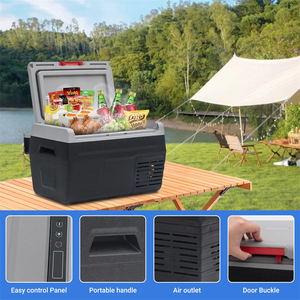 Overseas Stock Free Standing 12V Small Camping Fridge <b>Mini</b> Portable Refrigerator Car Refrigerator for Car Fridge Portable Refrig - Product Image 4