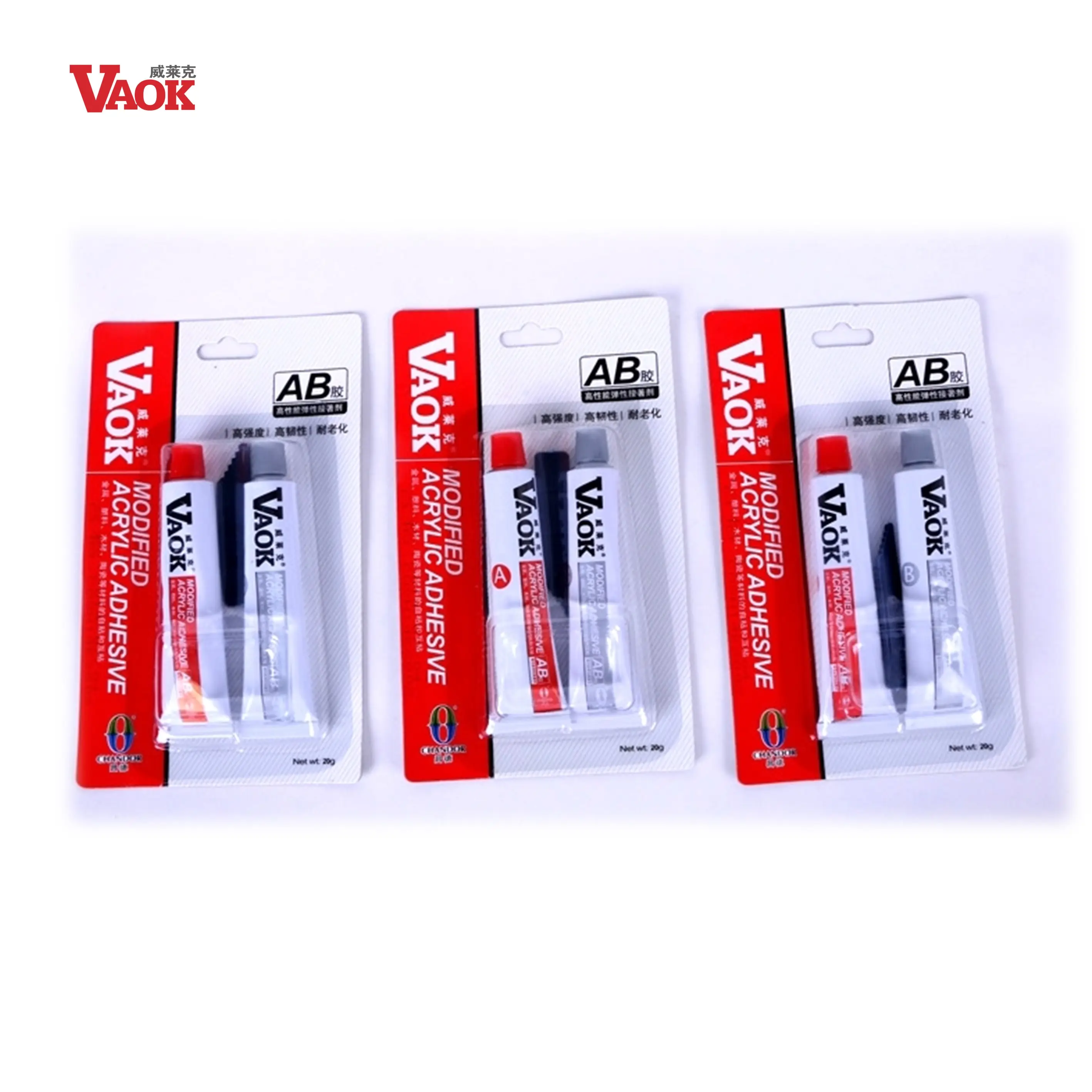 Wholesale VAOK 5 min fast cure 20g Acrylic AB glue modified acrylic adhesive for metal plastic wood ceramics