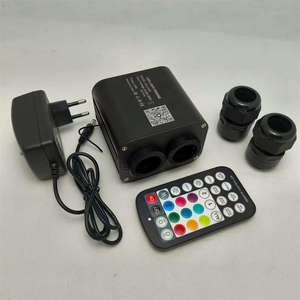 Kit Starlight 20W RGBW LED tête d'affiche 2 têtes <span class=keywords><strong>de</strong></span> lumière étoile à fibre optique pour <span class=keywords><strong>voiture</strong></span> avec télécommande RF et contrôle APP Twinkle Starry Sky - Product Image 2