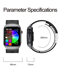Montre connectée pour homme 2026 BT Call S100 NFC, <span class=keywords><strong>test</strong></span> de fatigue corporelle, ECG, santé, pompe à air, moniteur de tension artérielle, fréquence cardiaque, smartwatch - Product Image 3