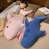 Peluche Requin Personnalisée, Jouet Marin Doux et Rembourré, Adorable Coussin Requin Bleu pour Enfants, Cadeau et Décoration d'Intérieur