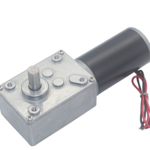 Motor de CC de 24 V 5840-31Zy con eje de 8 mm, 12 V/24 V, 470 RPM, reductor de engranajes helicoidales de turbina con autobloqueo eléctrico para máquina expendedora - Product Image 5