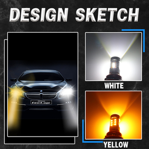 Đèn LED Xe Hơi Hai Màu 1157 Bóng Đèn LED BAY15D P21/5W Màu Trắng + Hổ Phách Đèn Tín Hiệu Rẽ/Phanh/Lái Xe Ô Tô 12V - Product Image 3