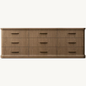 Cómoda Moderna <span class=keywords><strong>de</strong></span> Lujo <span class=keywords><strong>de</strong></span> Fábrica, Cómoda Larga y Ancha <span class=keywords><strong>de</strong></span> Madera para Armario con 9 Cajones - Product Image 6